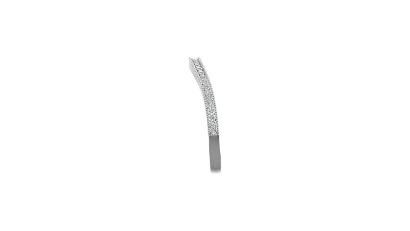 14K White Gold Giselle Pave Band
