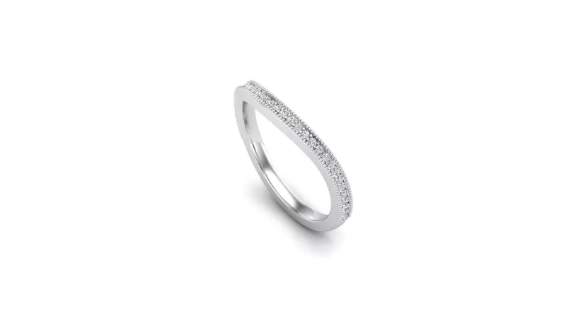 14K White Gold Giselle Pave Band