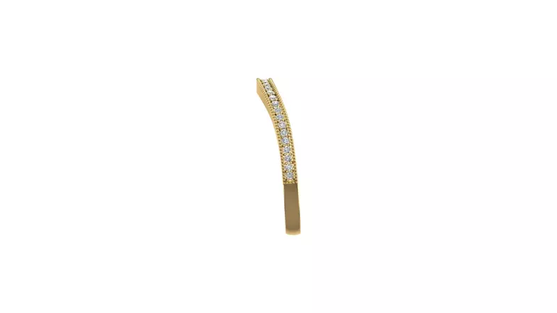 14K Yellow Gold Giselle Pave Band