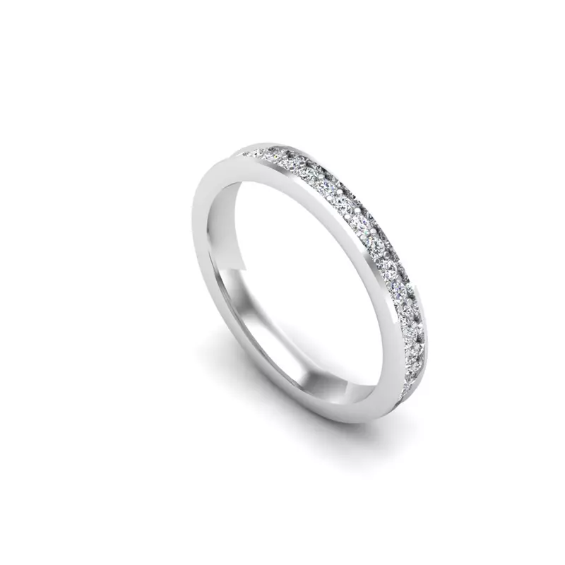 14K White Gold Brynn Pave Band