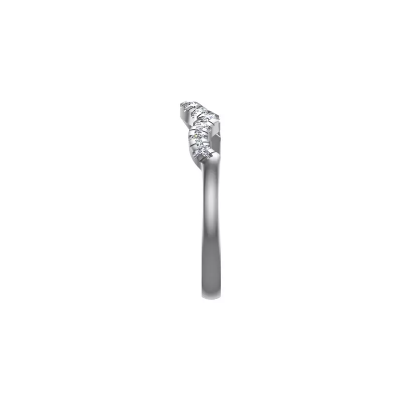 18K White Gold Sawyer Pave Band