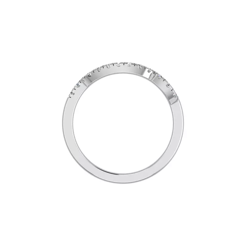 18K White Gold Sawyer Pave Band