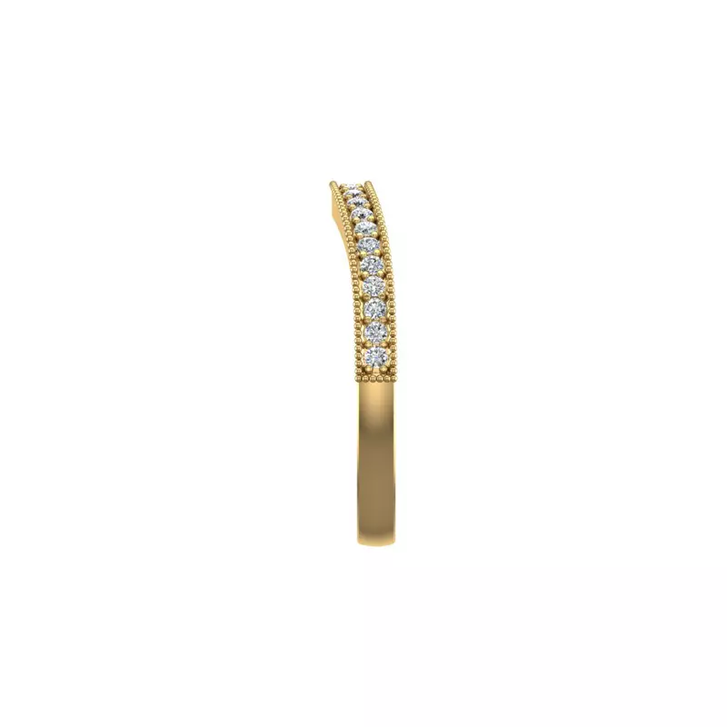 14K Yellow Gold Lilah Pave Band