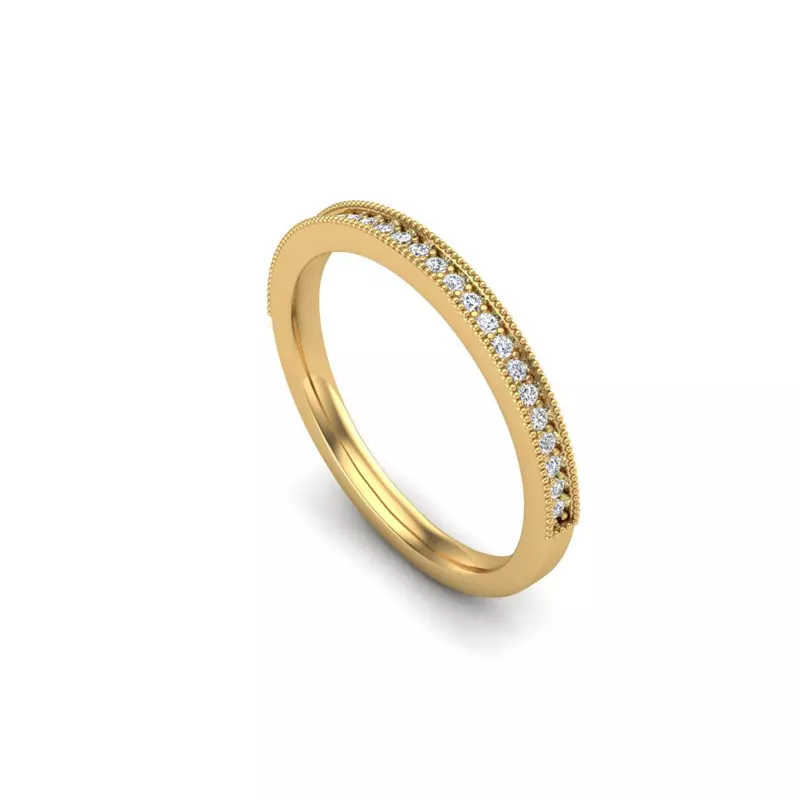14K Yellow Gold Lola Pave Band