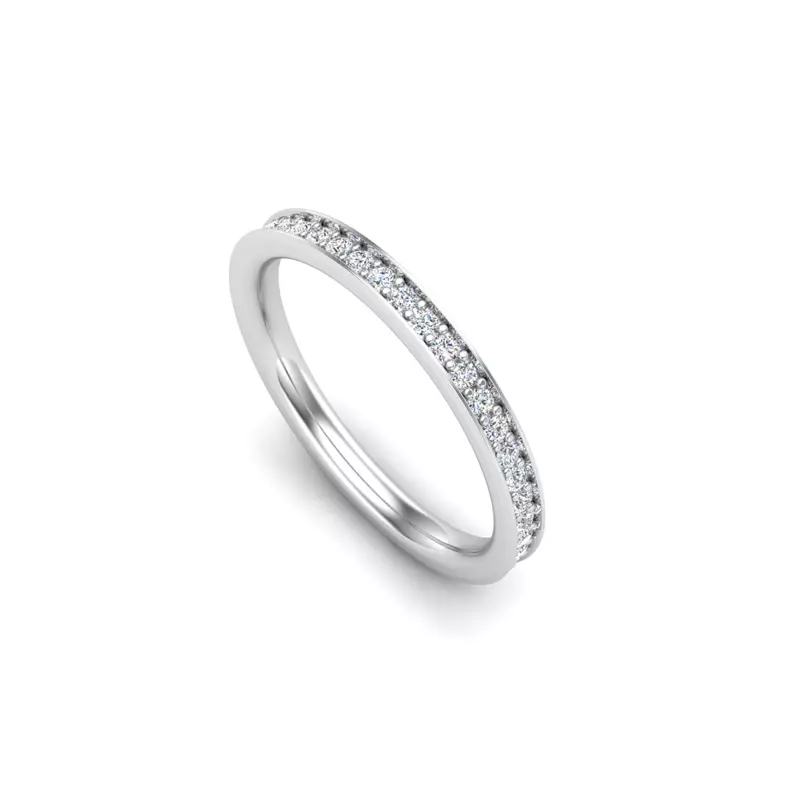 14K White Gold Mya Pave Band