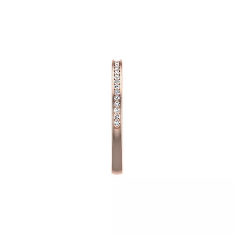 14K Rose Gold Octavia Pave Band