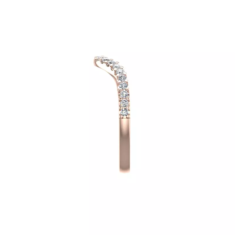 14K Rose Gold Talia Pave Band