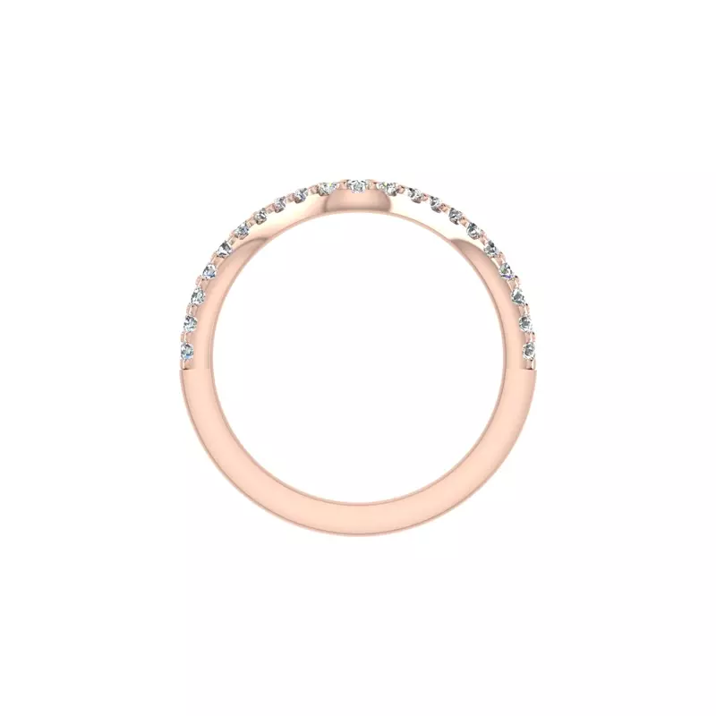 14K Rose Gold Talia Pave Band