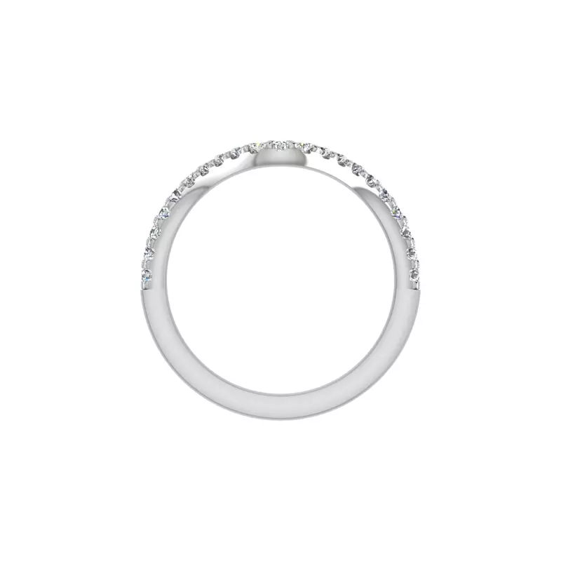 14K White Gold Talia Pave Band