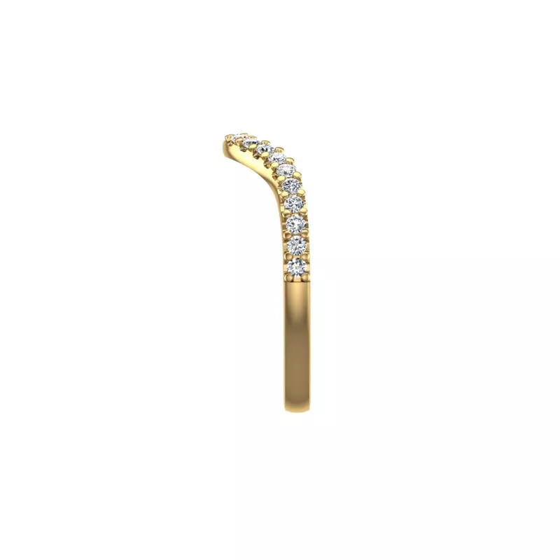 18K Yellow Gold Talia Pave Band