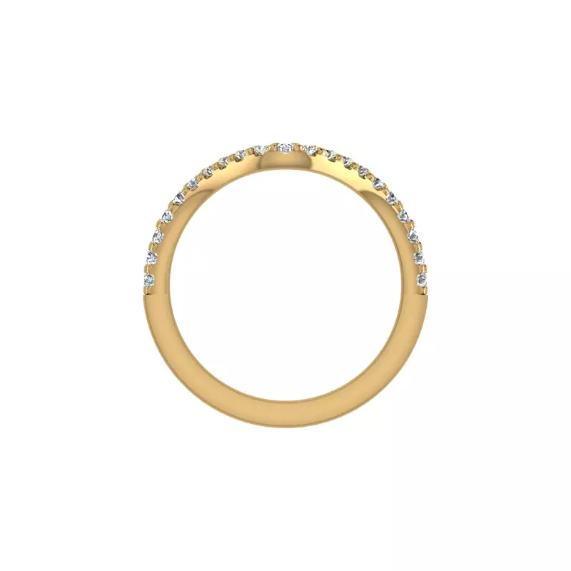 18K Yellow Gold Talia Pave Band