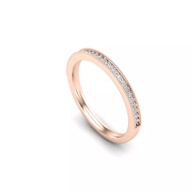 14K Rose Gold Kaylani Pave Band