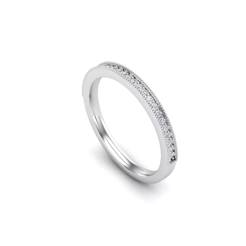 Platinum Diana Pave Band