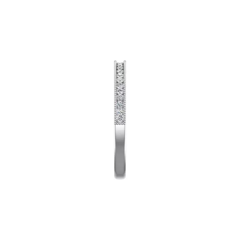 14K White Gold Fatima Pave Band