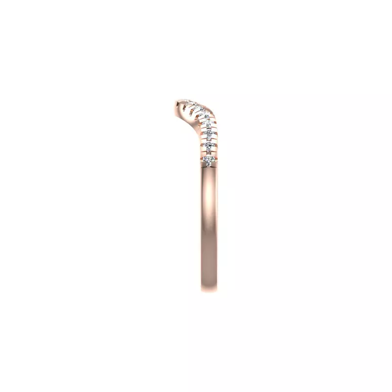 14K Rose Gold Ana Pave Band
