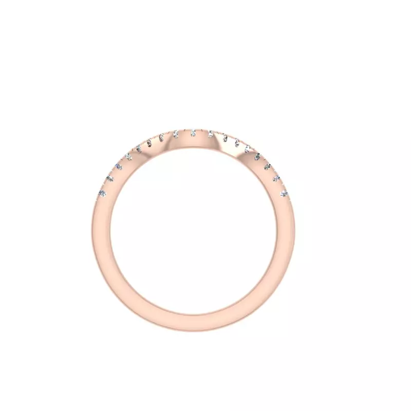14K Rose Gold Ana Pave Band