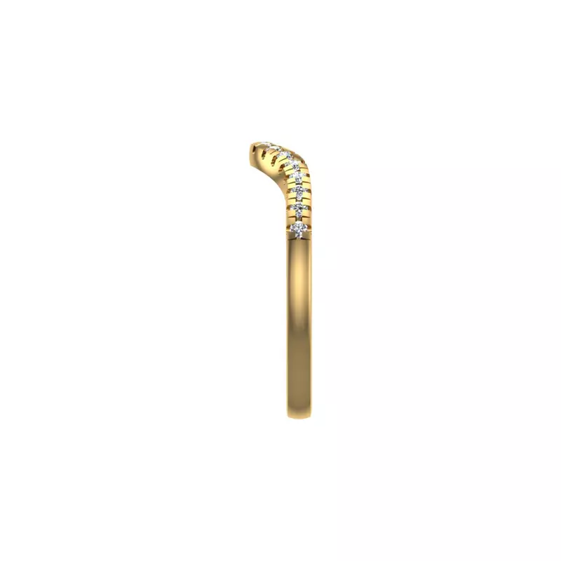 18K Yellow Gold Ana Pave Band