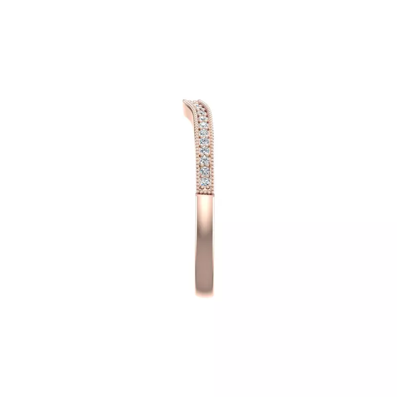 14K Rose Gold Ava Pave Band