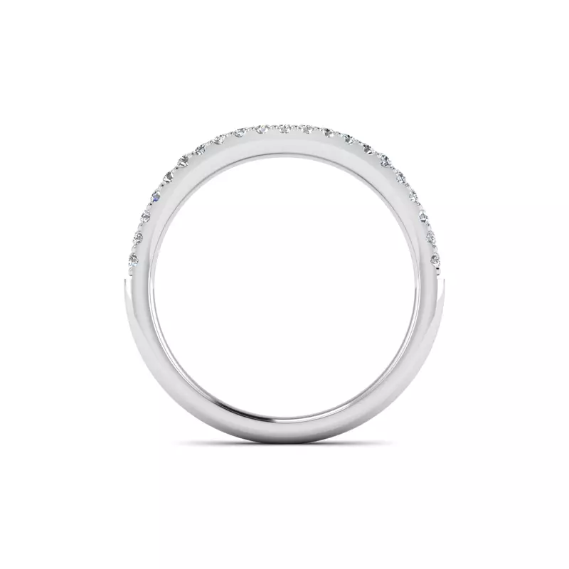 14K White Gold Tatum Pave Band