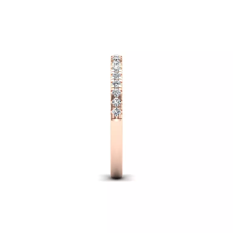 14K Rose Gold Janet Pave Band