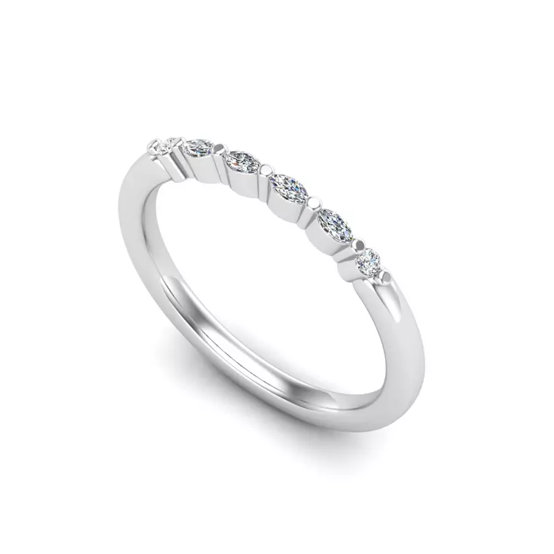 14K White Gold Nyla Pave Band