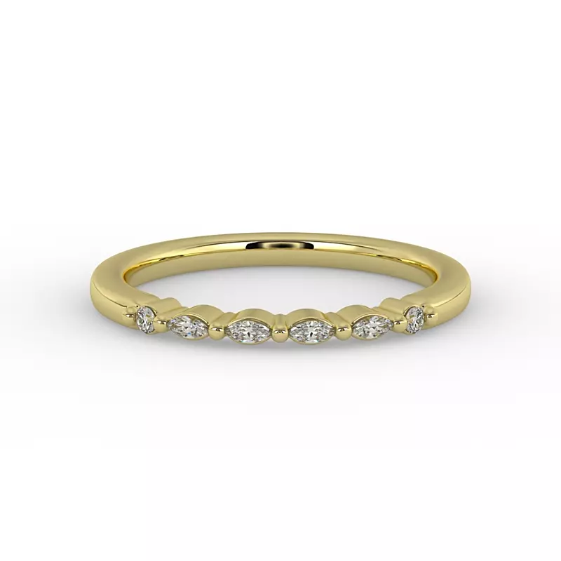 18K Yellow Gold Nyla Pave Band