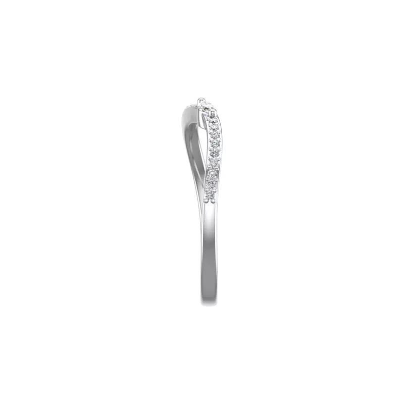18K White Gold Rebecca Pave Band