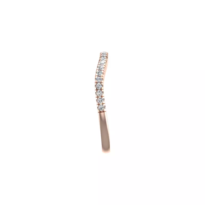 14K Rose Gold Angela Pave Band