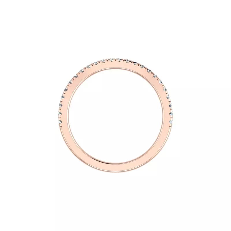 14K Rose Gold Angela Pave Band