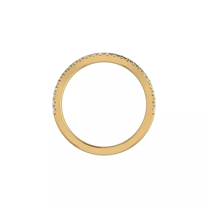 14K Yellow Gold Angela Pave Band