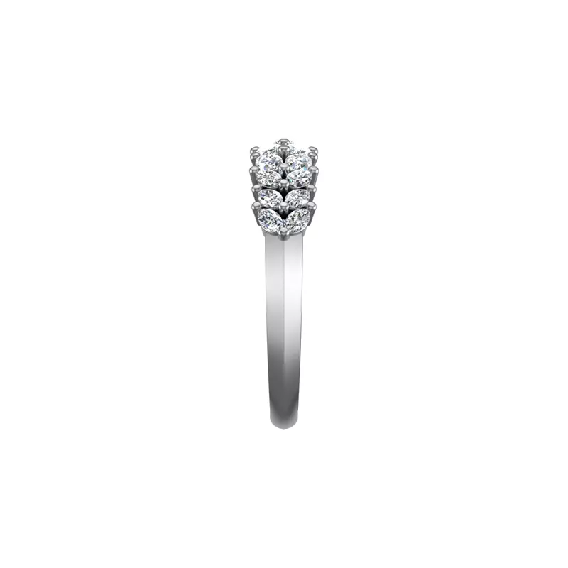 18K White Gold Kali Pave Band