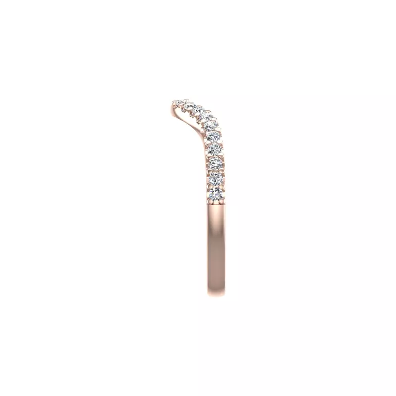 14K Rose Gold Melissa Pave Band