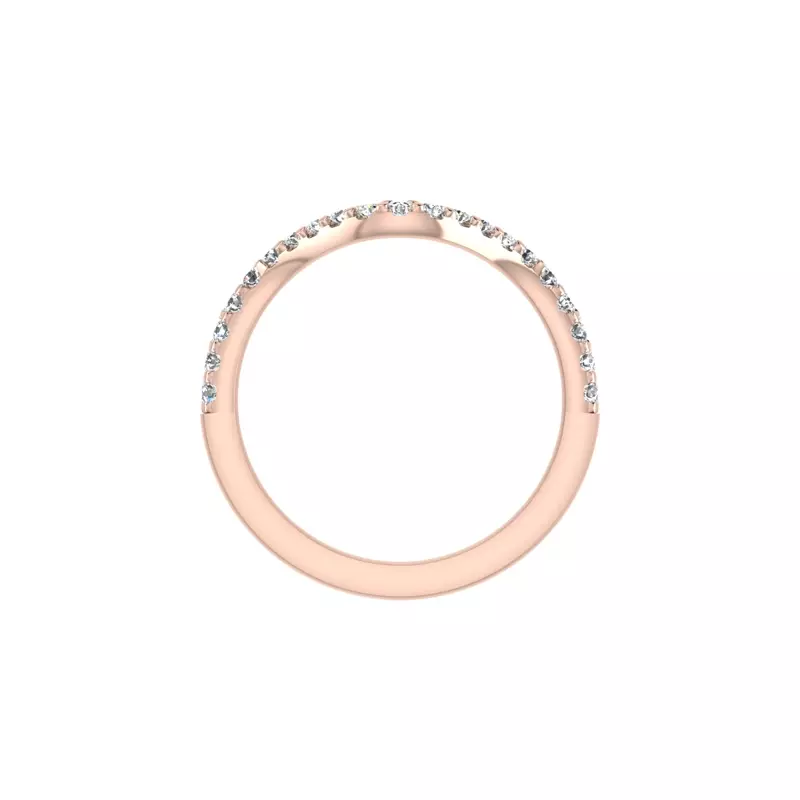 14K Rose Gold Melissa Pave Band