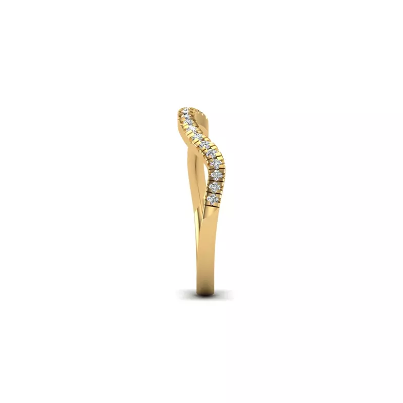 14K Yellow Gold Alivia Pave Band