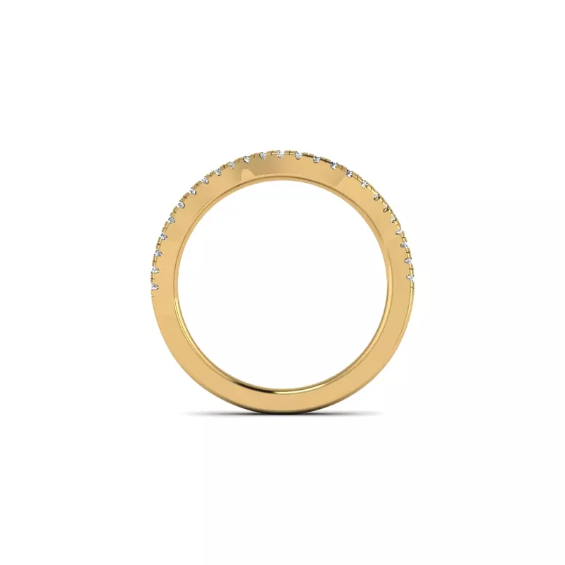 14K Yellow Gold Alivia Pave Band