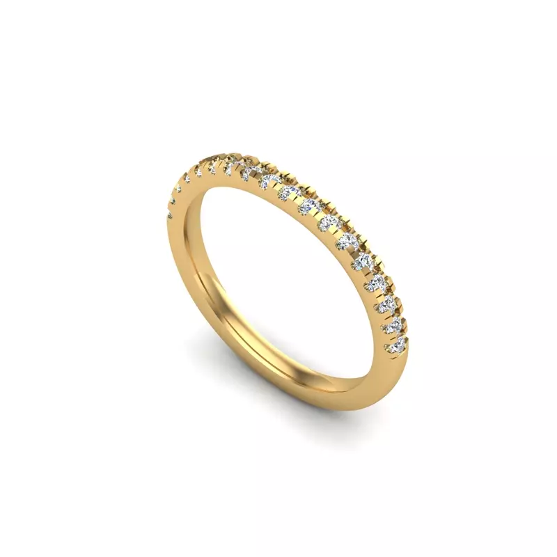 18K Yellow Gold Raegen Pave Band