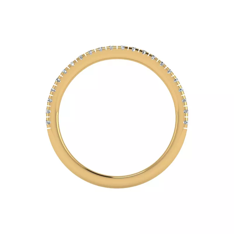18K Yellow Gold Anaya Pave Band