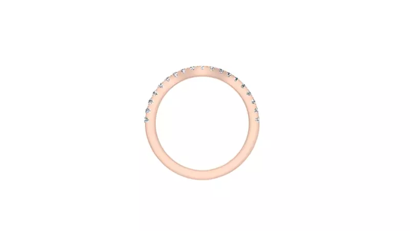 14K Rose Gold Londyn Pave Band