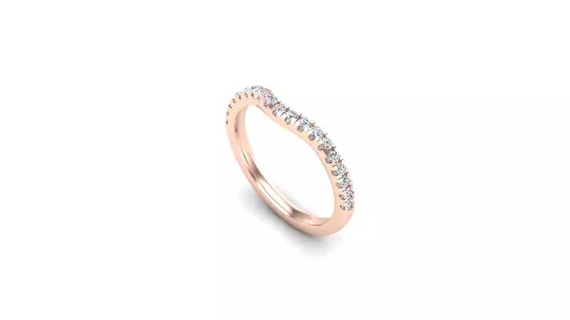 14K Rose Gold Londyn Pave Band