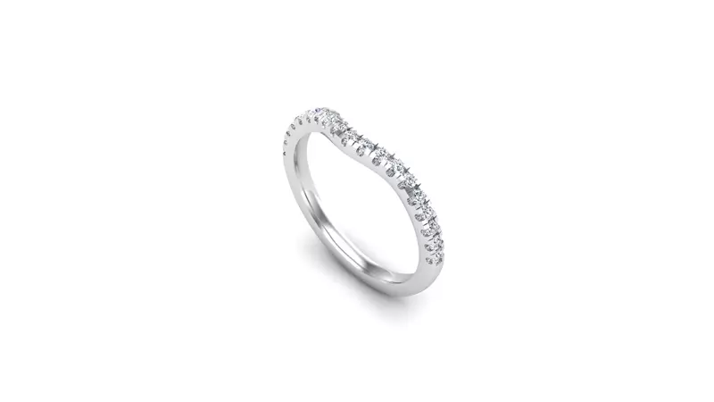 14K White Gold Londyn Pave Band