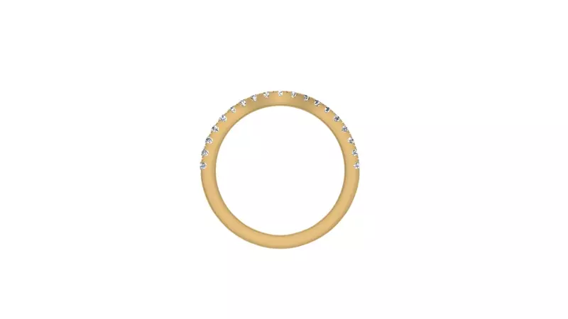 18K Yellow Gold Londyn Pave Band