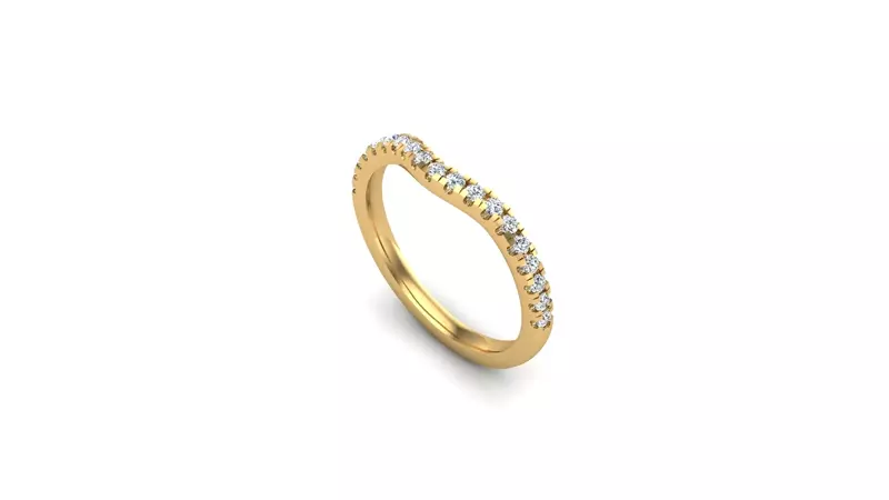 18K Yellow Gold Londyn Pave Band