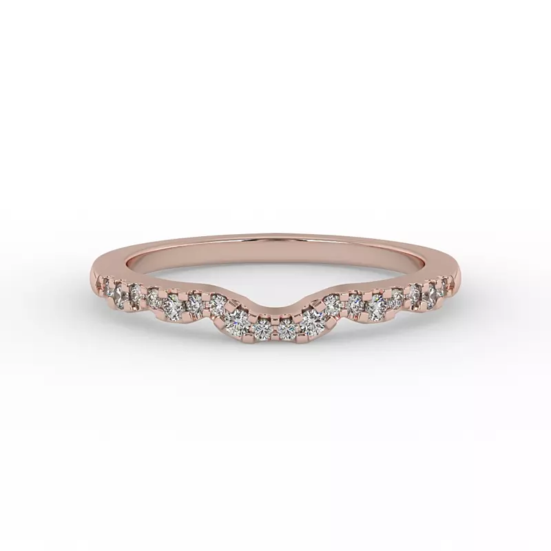 14K Rose Gold Samara Pave Band