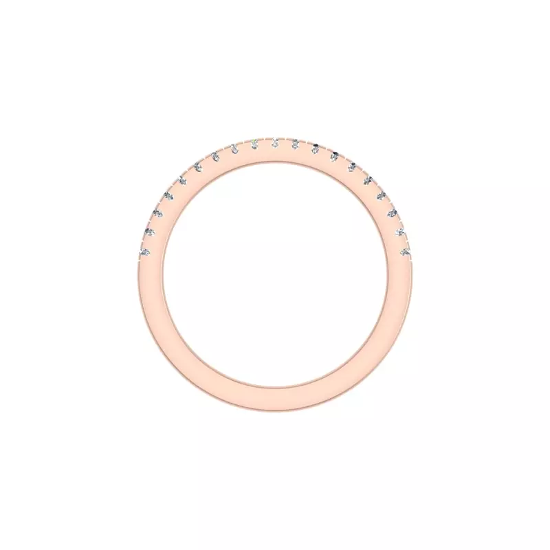 14K Rose Gold Celeste Pave Band