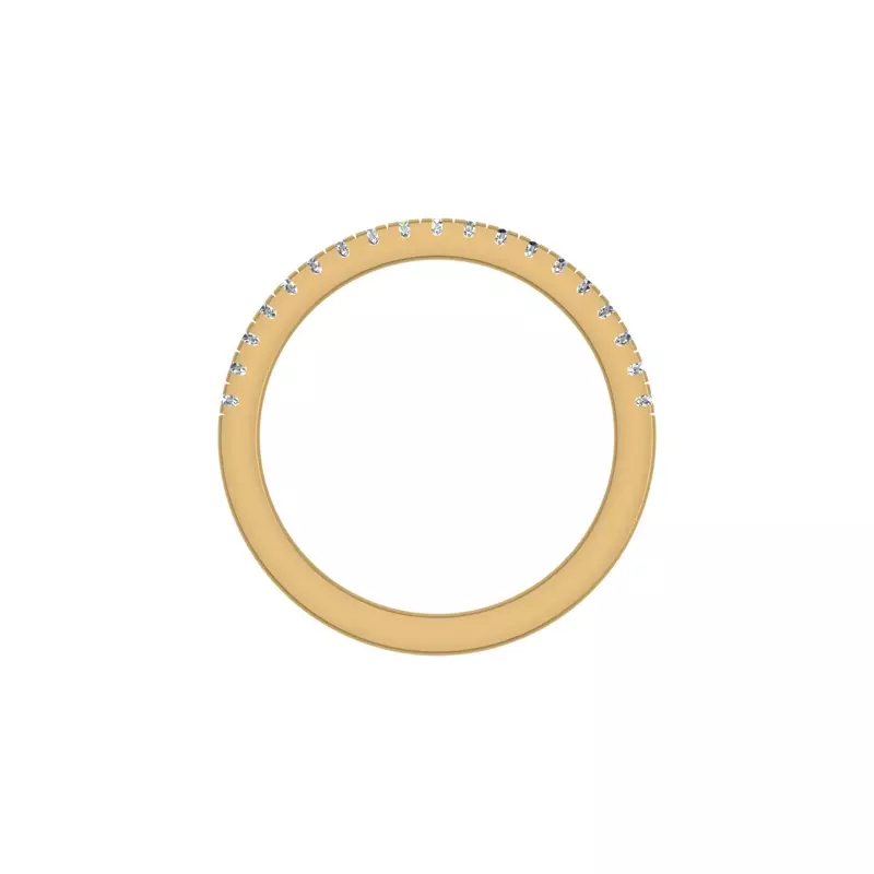 18K Yellow Gold Celeste Pave Band