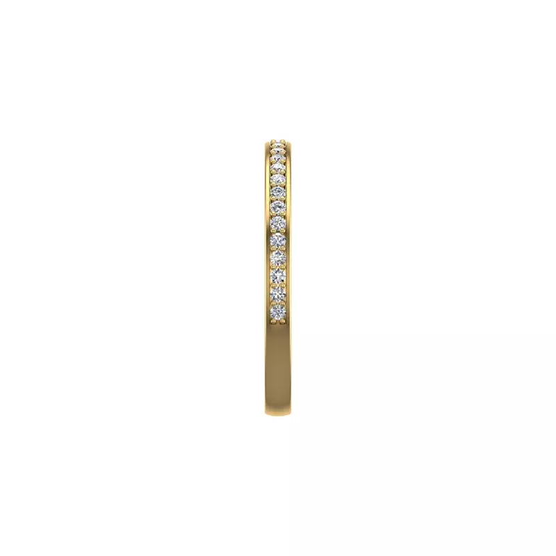 18K Yellow Gold Ainsley Pave Band