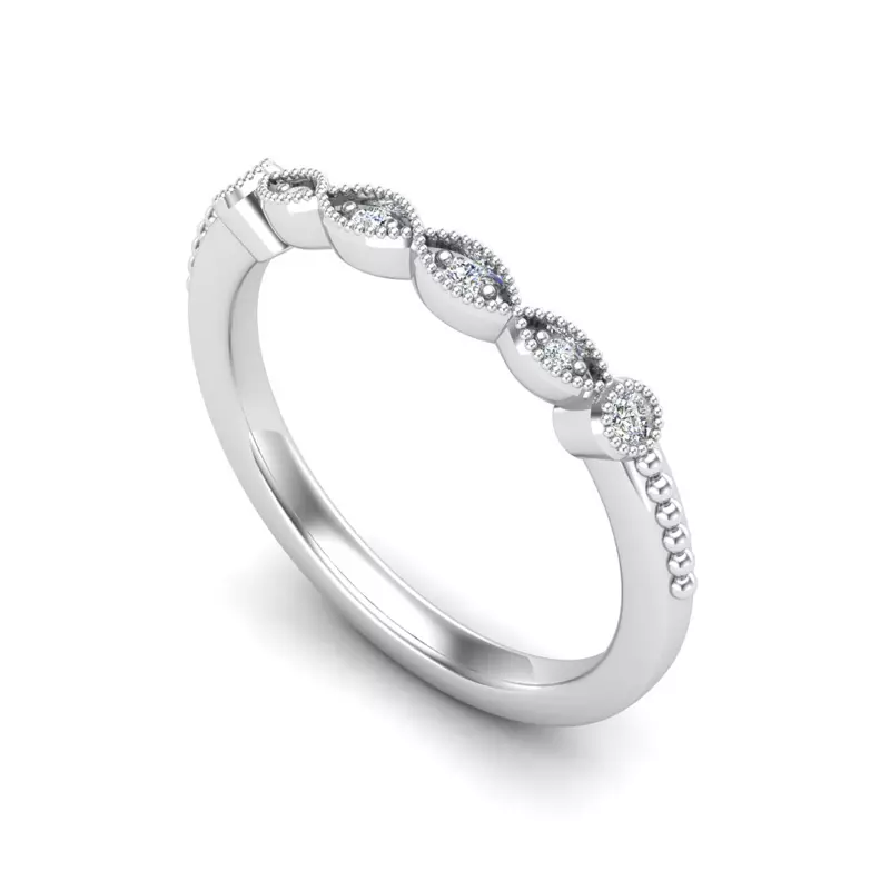 14K White Gold Camilla Pave Band