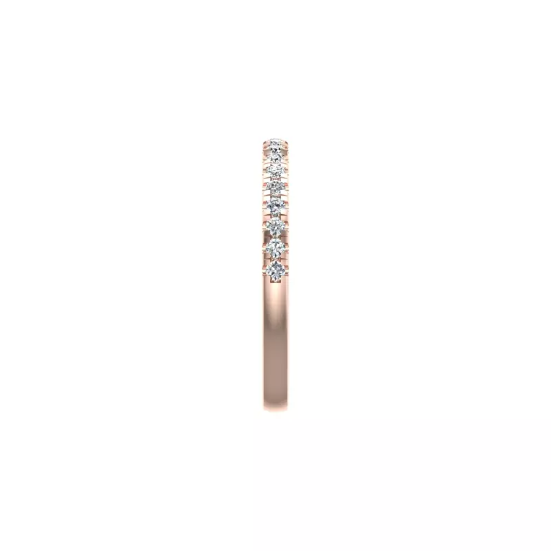 14K Rose Gold Lucia Pave Band