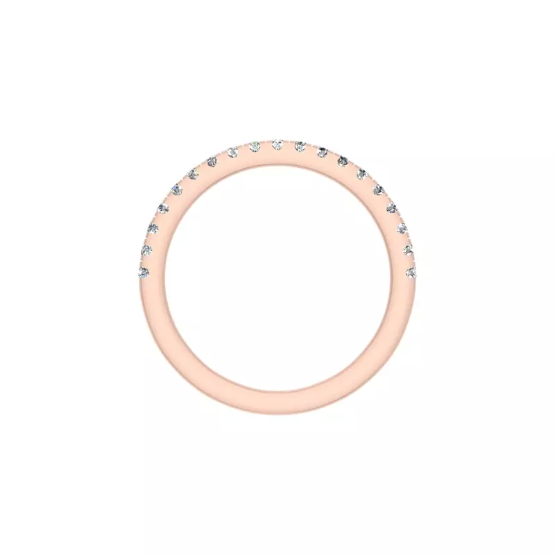 14K Rose Gold Lucia Pave Band