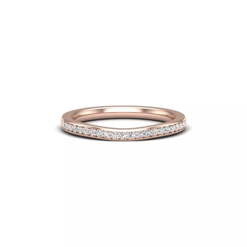 14K Rose Gold Emersyn Pave Band